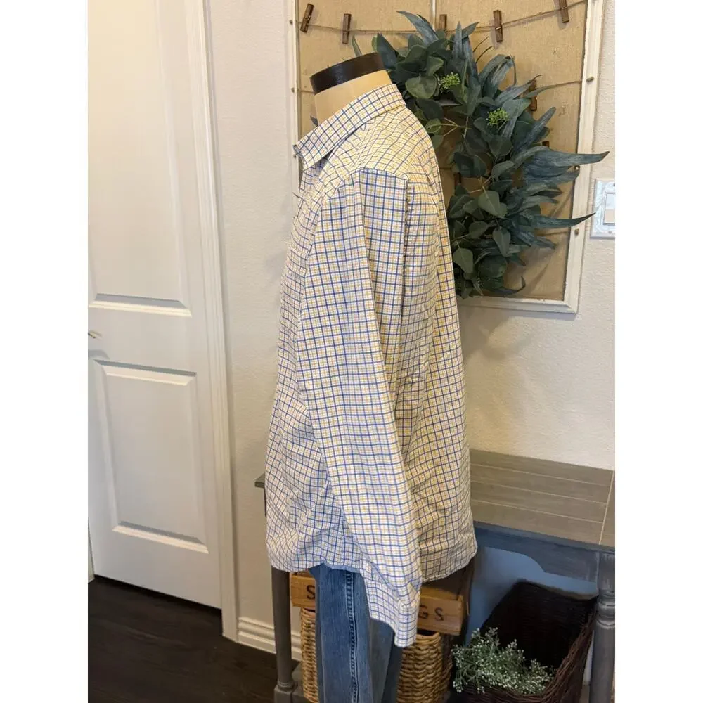 BANANA REPUBLIC Soft Wash Cotton Button Down Shirt Men size 16 -16 1/2 L